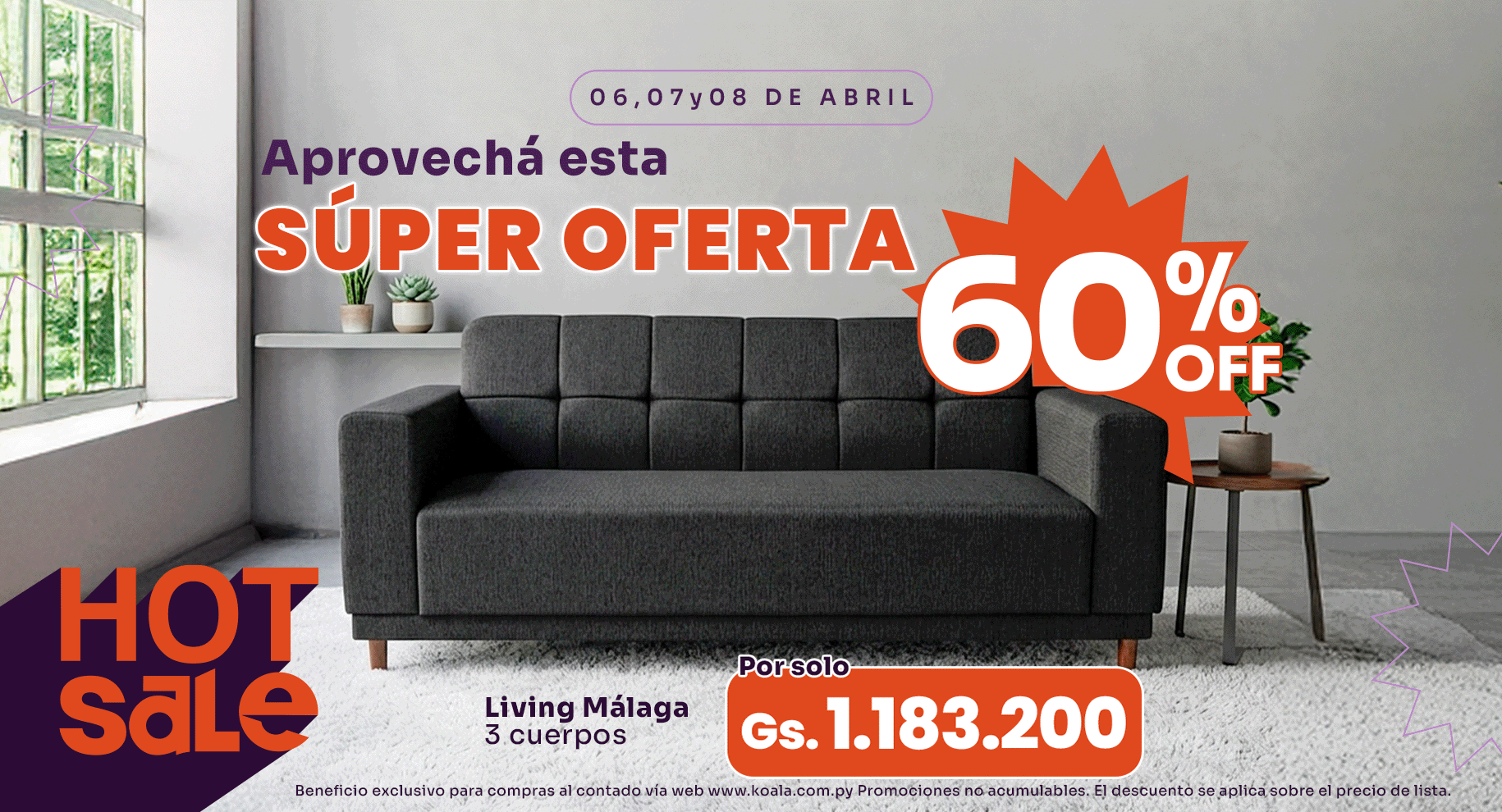 LIVING MALAGA HOT SALE
