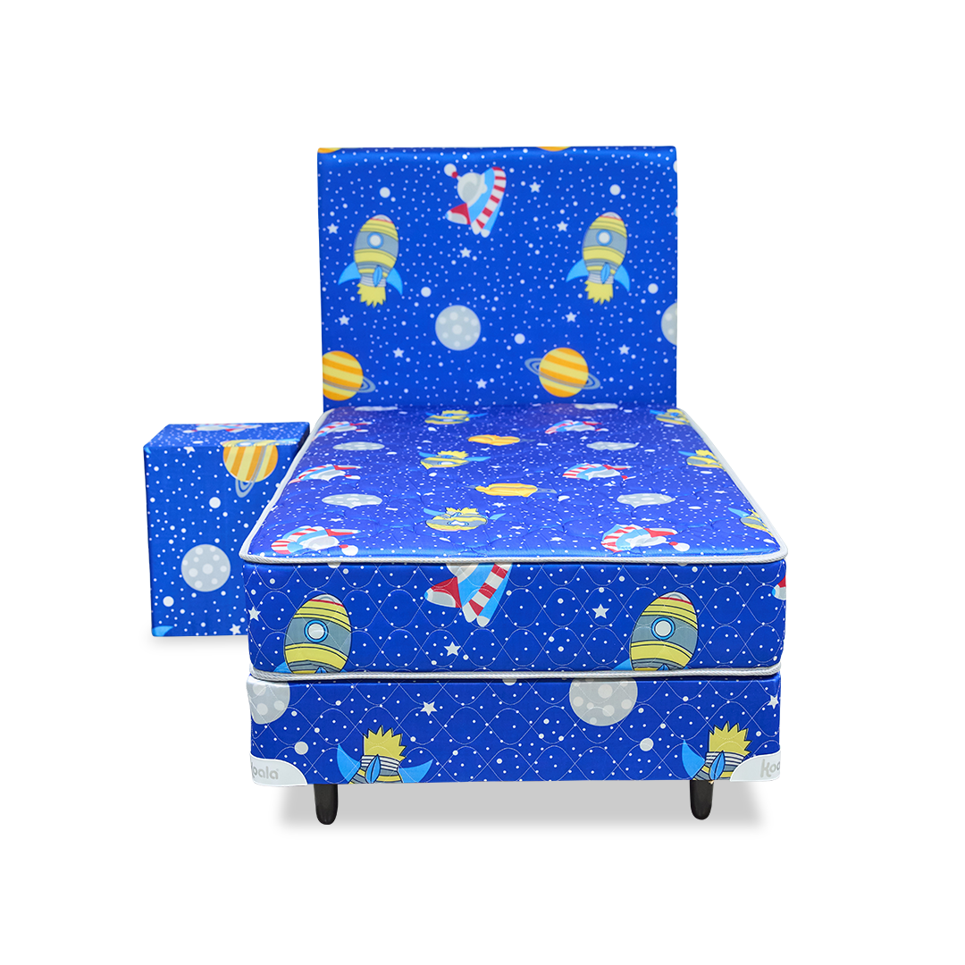 SOMMIER KOALA JUEGO COMPLETO INFANTIL ESPACIO 100X190 CM