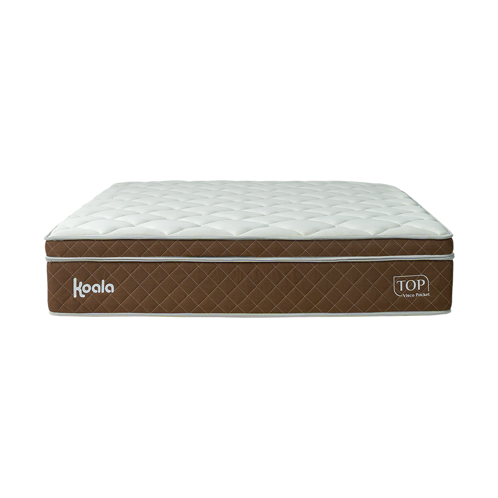 Sommier Koala Top Visco Pocket Marron 160x200 cm