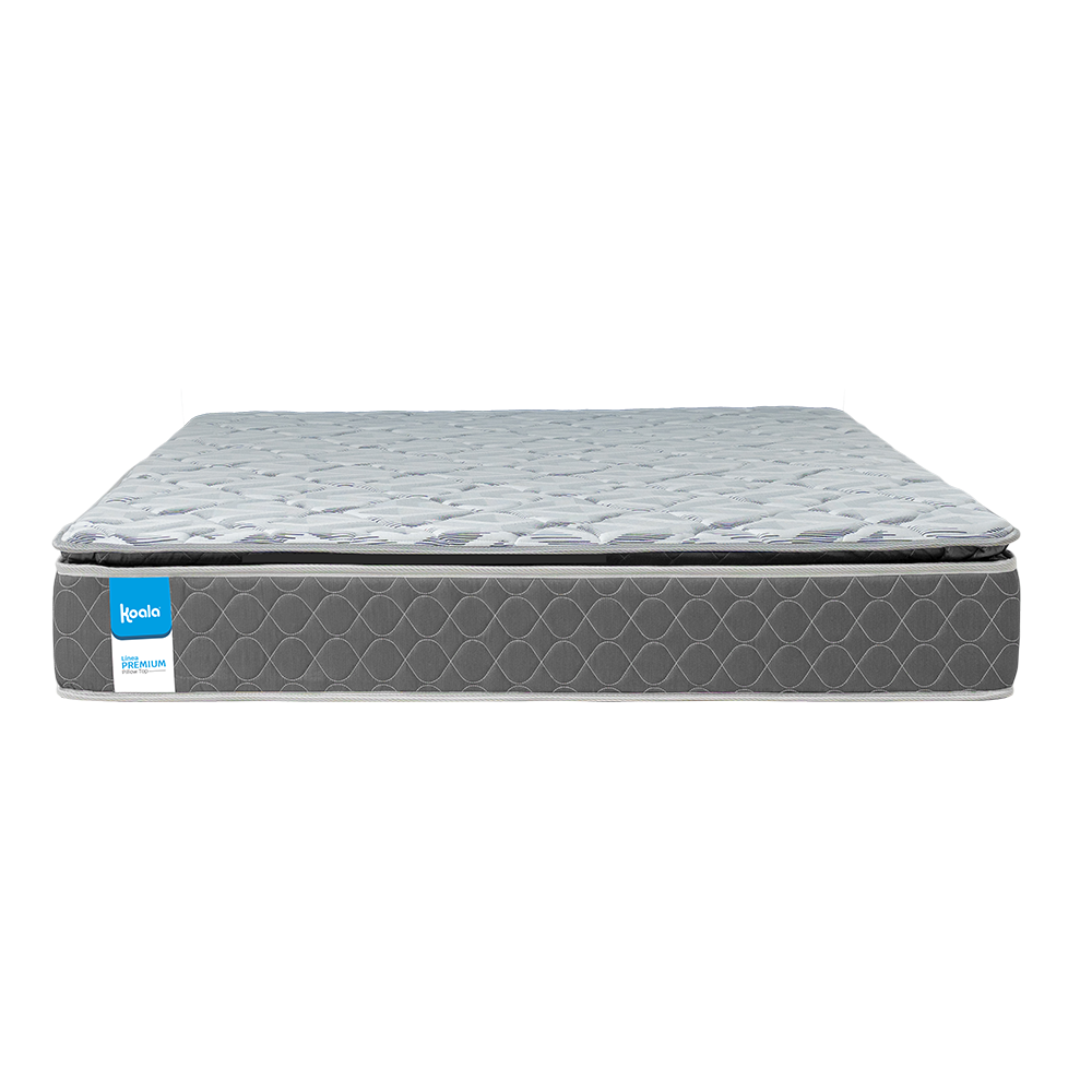 Sommier Koala Premium PillowTop Gris 140x190 cm