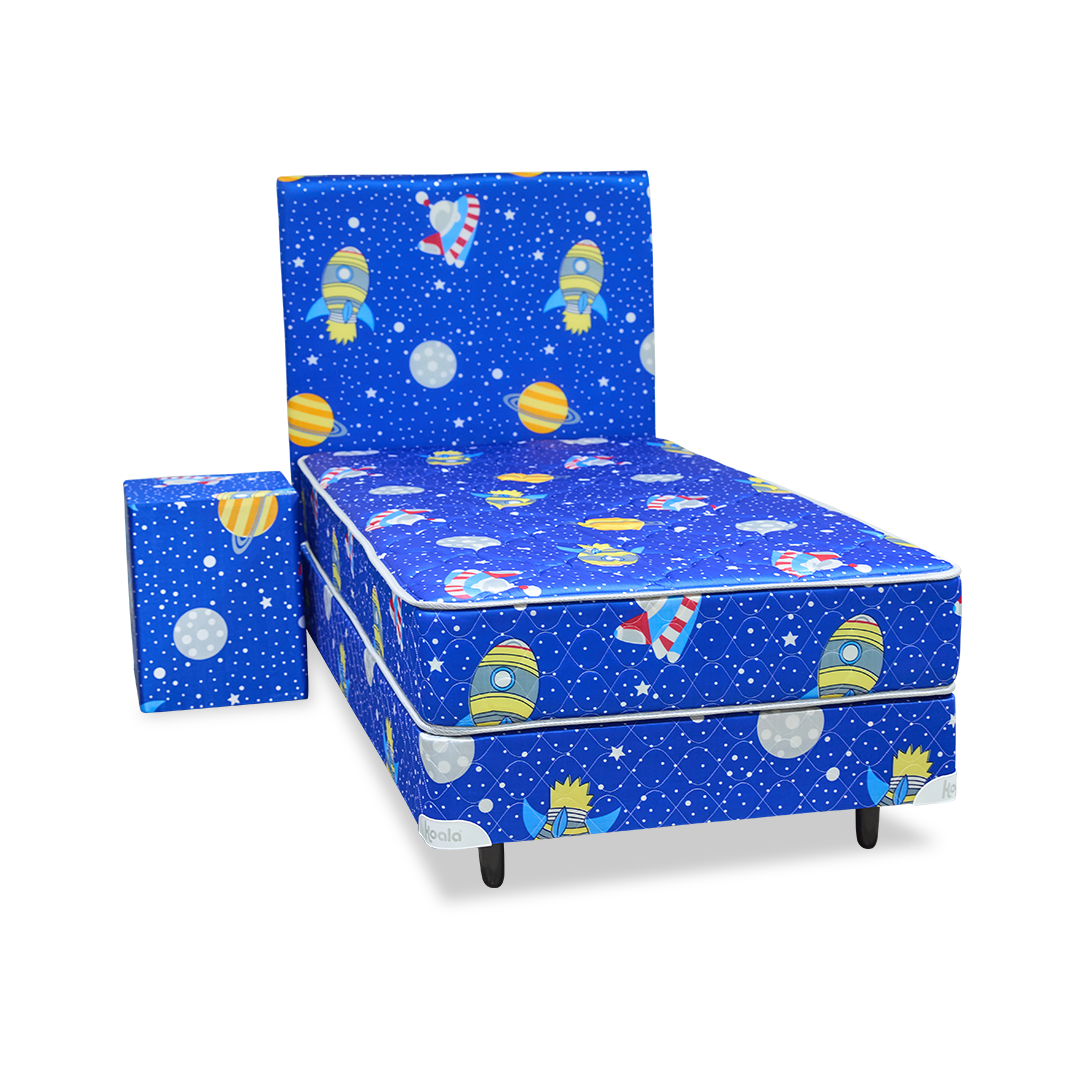 SOMMIER KOALA JUEGO COMPLETO INFANTIL ESPACIO 100X190 CM