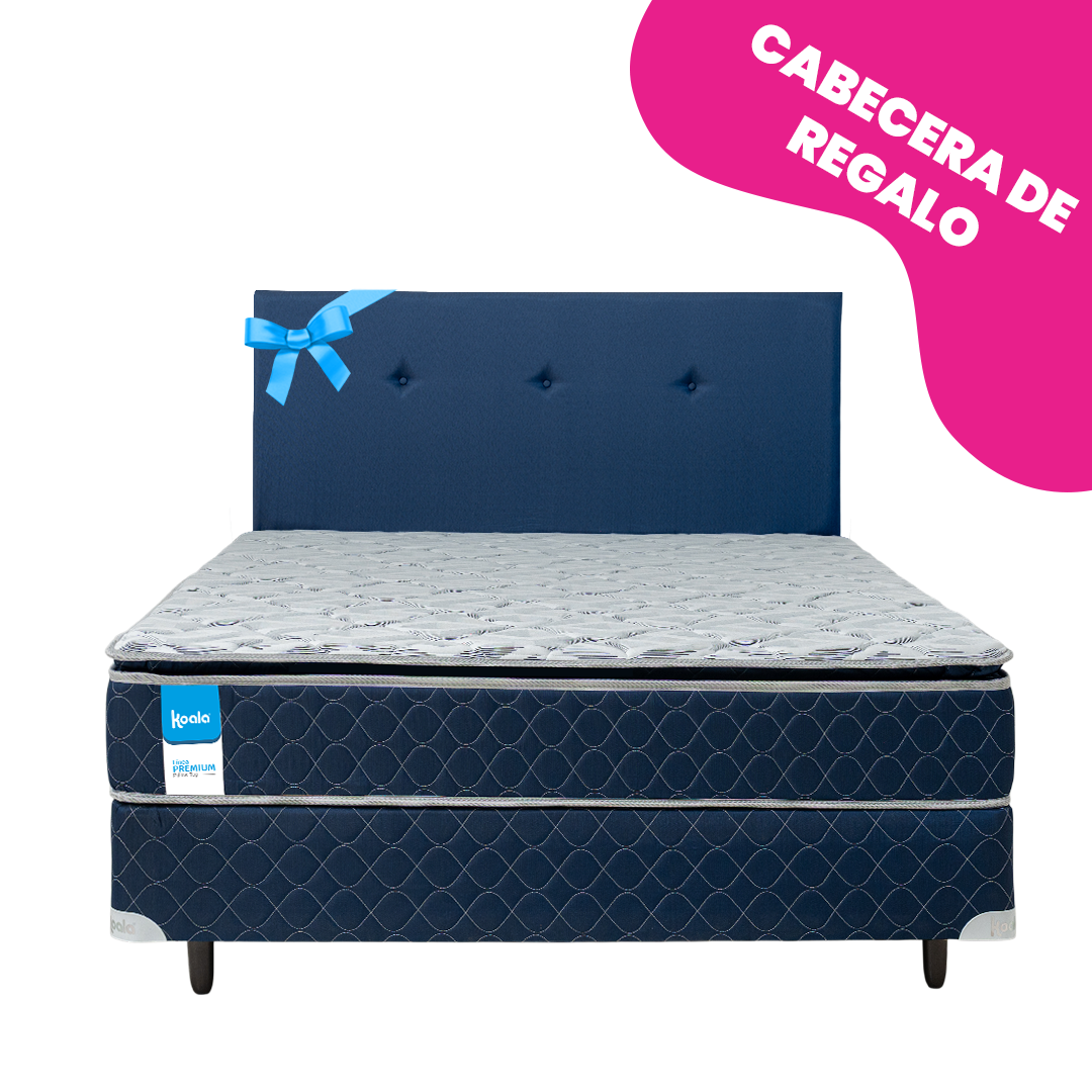 Sommier Koala Premium PillowTop Azul 160x200 cm